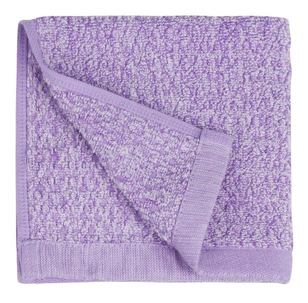 everplush company Diamond Jacquard Washcloths - 6 Pack Lavender