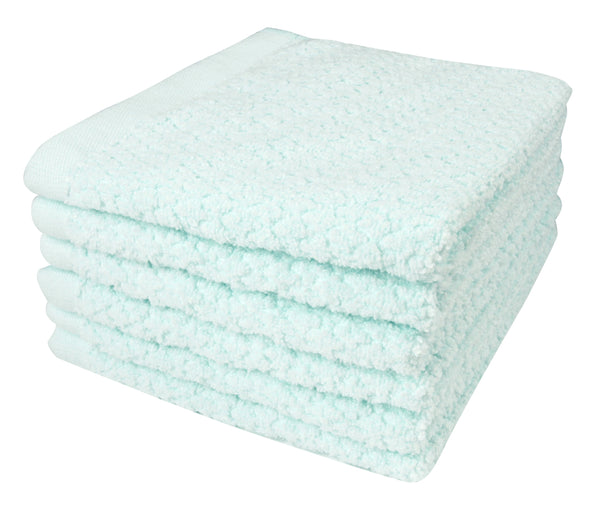 Everplush Company Diamond Jacquard Washcloths - 6 Pack Spearmint