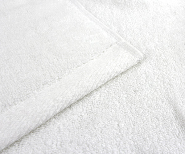 Everplush Company Flat Loop 6 Piece Bath Towel Set Porcelain (White)