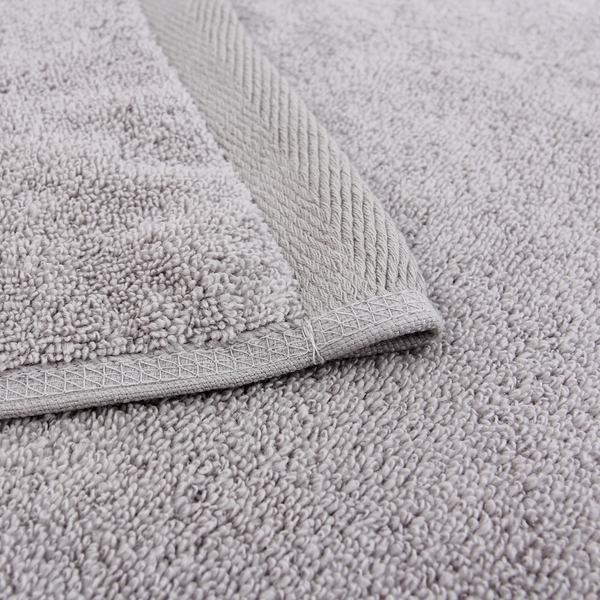 Everplush Company Flat Loop 6 Piece Bath Towel Set Porcelain (White)