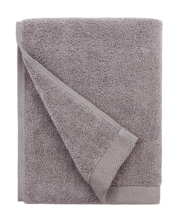 Everplush Company Flat Loop Hand Towels - 4 Pack Ash (Light Grey)