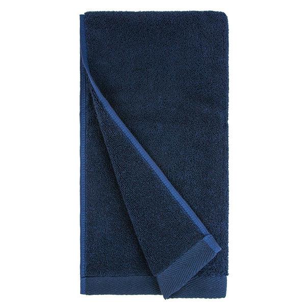 everplush company Flat Loop Hand Towels - 4 Pack Navy Blue