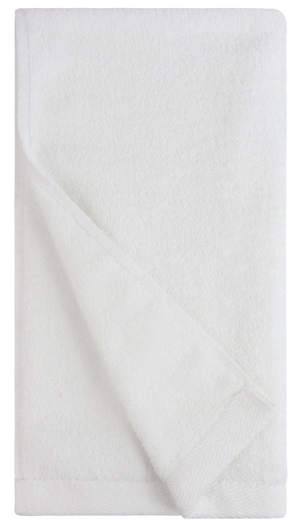 everplush company Flat Loop Hand Towels - 4 Pack Porcelain (White)