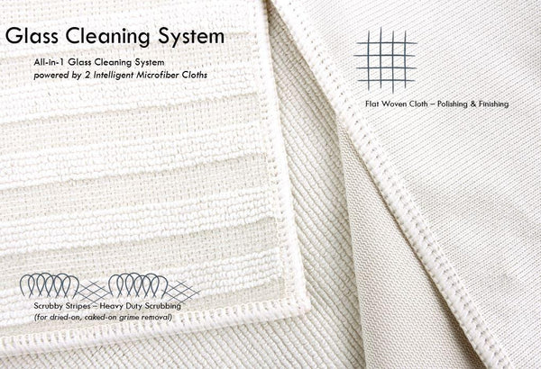 Everplush Company Glass & Window Cleaning Cloth Kit 2 Pack