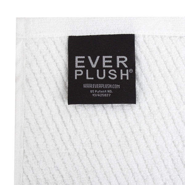 Everplush Company Hokime Ribbed Towels Bath Towel Set - 6 Piece White