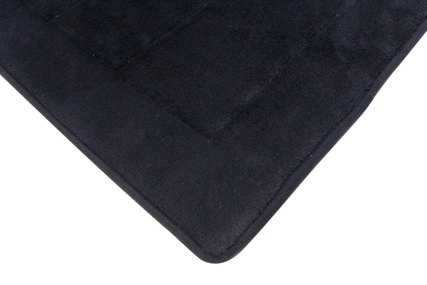 Everplush Company Memory Foam Bath Mat In Black 17 X 24 In
