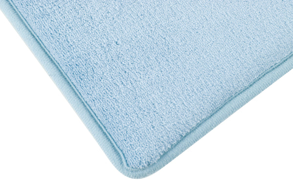 Everplush Company Memory Foam Runner In Sky Blue 2 X 5 Ft