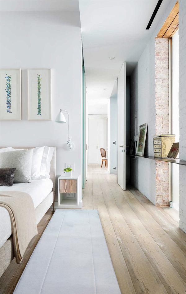 Everplush Company Memory Foam Runner In Sky Blue 2 X 6 Ft