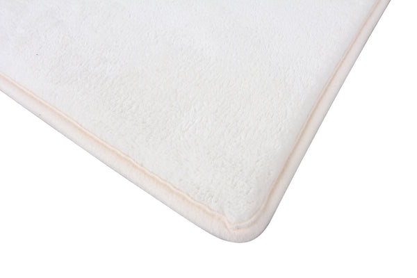 Everplush Company Memory Foam Runner In White 2 X 5 Ft