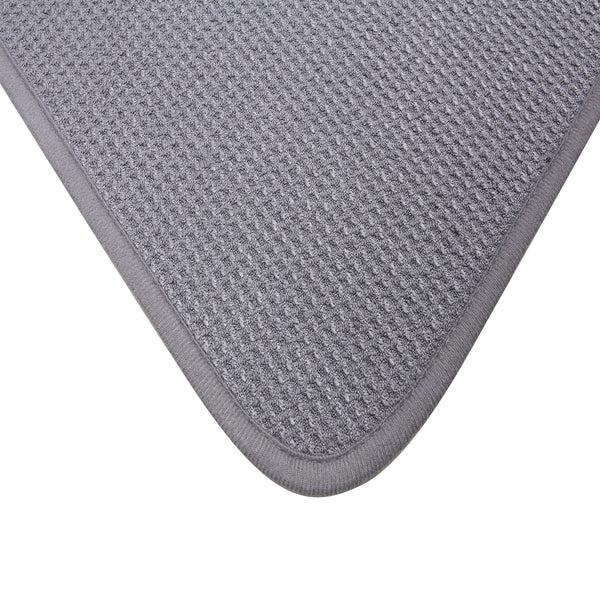 Everplush Company Microfiber Dish Drying Mat By DRI 2 Sizes Ash (Grey)