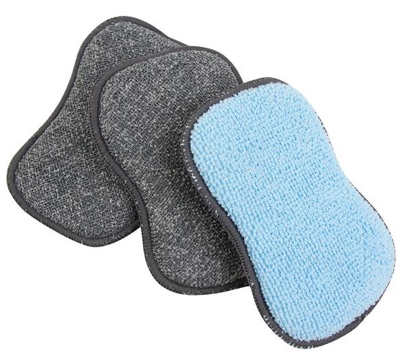 everplush company Microfiber Foaming Scrubby Sponges 3 Pack