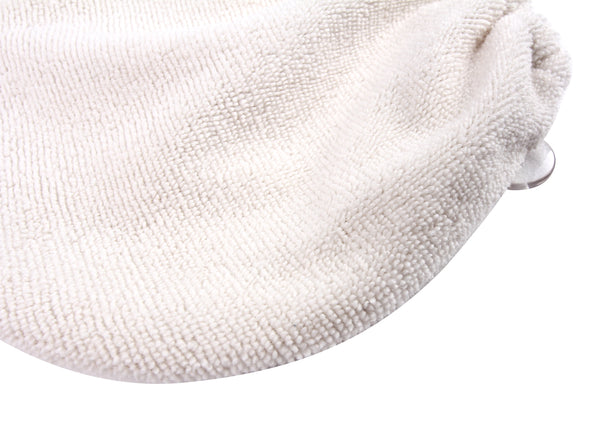 Everplush Company Microfiber Hair Turban For Long Hair Set Of 2 In White