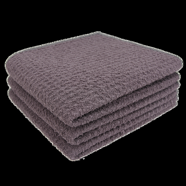 Everplush Company Recycled Honeycomb Dish Cloths W/ Mesh Scrub For Kitchen 3-Pack Towels Charcoal