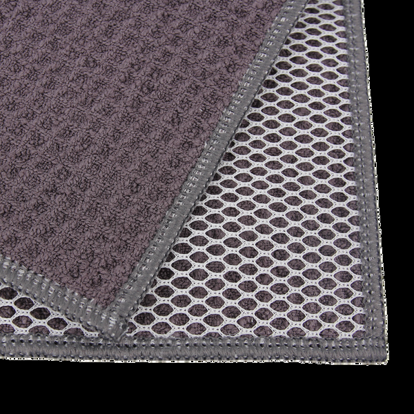 Everplush Company Recycled Honeycomb Dish Cloths W/ Mesh Scrub For Kitchen 3-Pack Towels Charcoal