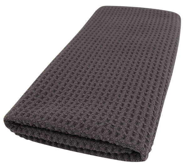 Everplush Company Recycled Honeycomb Dish Towel For Kitchen Charcoal