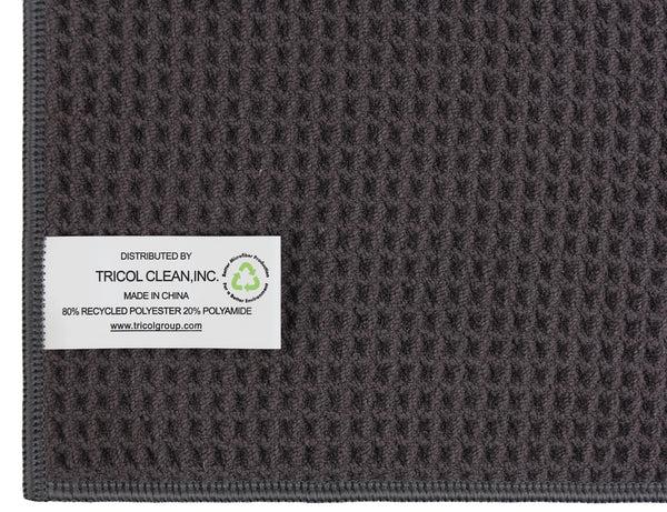 Everplush Company Recycled Honeycomb Dish Towel For Kitchen Charcoal
