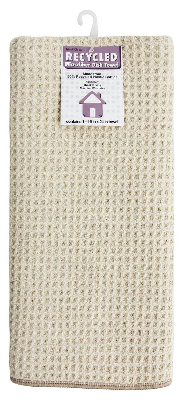 Everplush Company Recycled Honeycomb Dish Towel For Kitchen Fossil