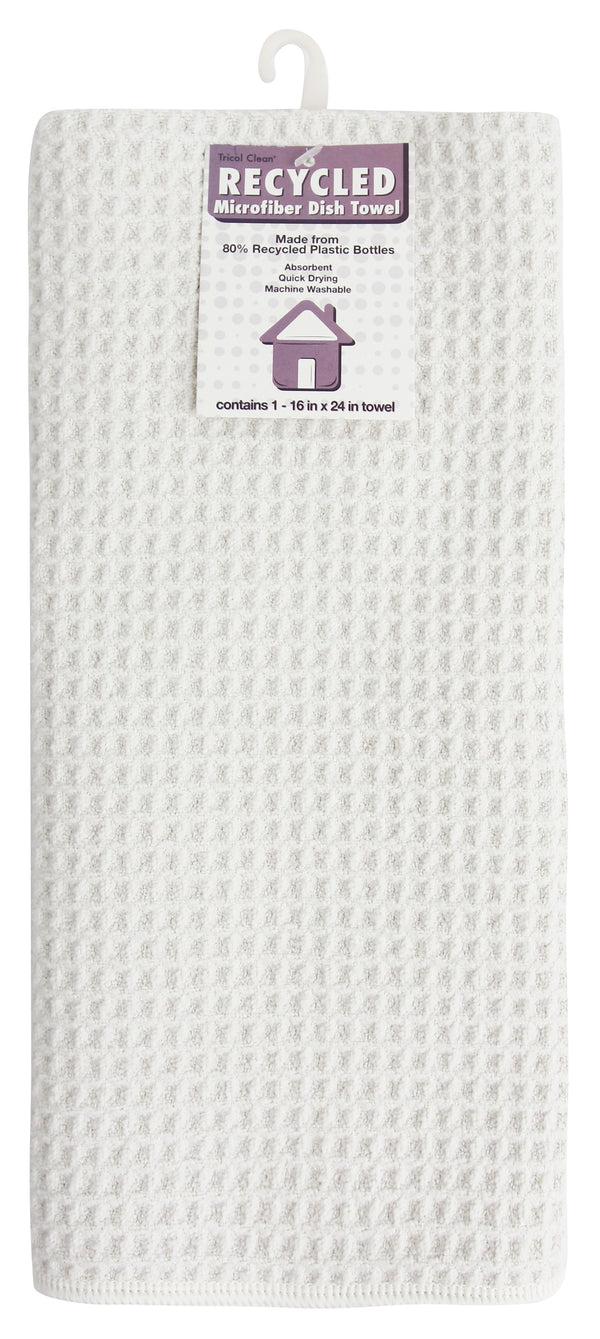 Everplush Company Recycled Honeycomb Dish Towel For Kitchen White