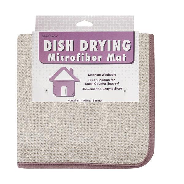 Everplush Company Recycled Honeycomb Microfiber Dish Drying Mat Fossil