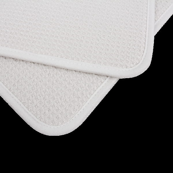 Everplush Company Recycled Honeycomb Microfiber Dish Drying Mat White