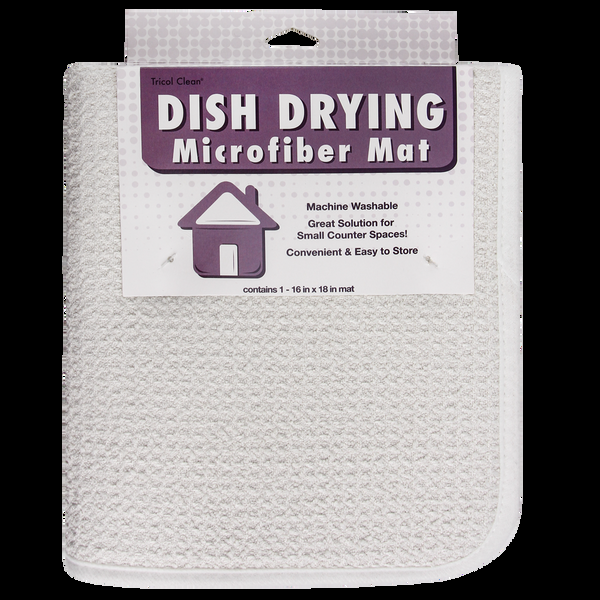 Everplush Company Recycled Honeycomb Microfiber Dish Drying Mat White