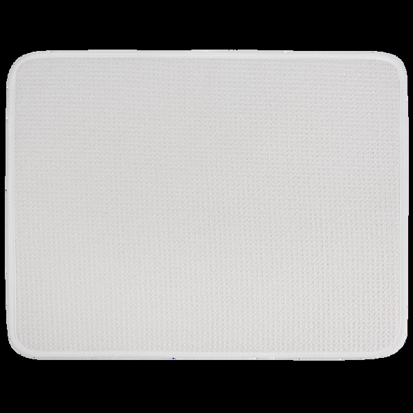 everplush company Recycled Honeycomb Microfiber Dish Drying Mat White