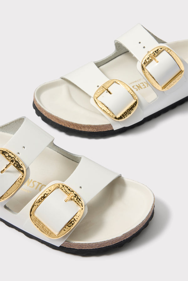 Everve Arizona Big Buckle High Shine Gold Hammered Antiquewhite