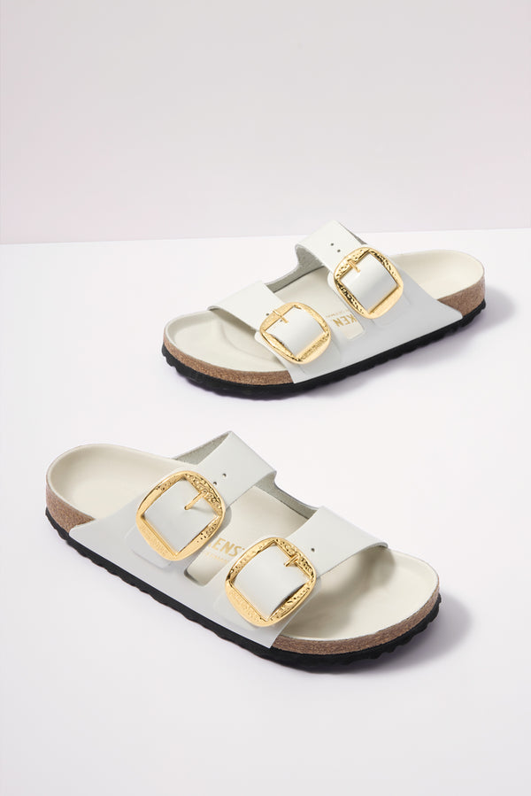 everve Arizona Big Buckle High Shine Gold Hammered Antiquewhite