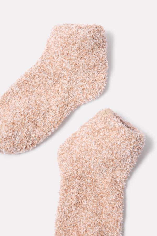 Everve CozyChic Heathered Tennis Socks Willow/White