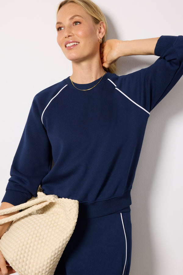 Everve AirPique Crewneck Sweatshirt Timelessnavy