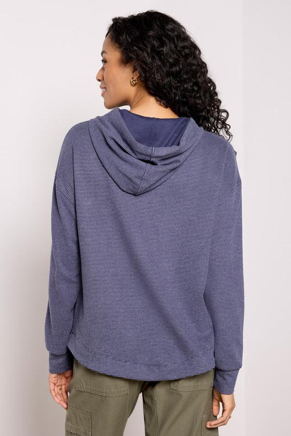 Everve Alana Brushed Hoodie Darkstripe