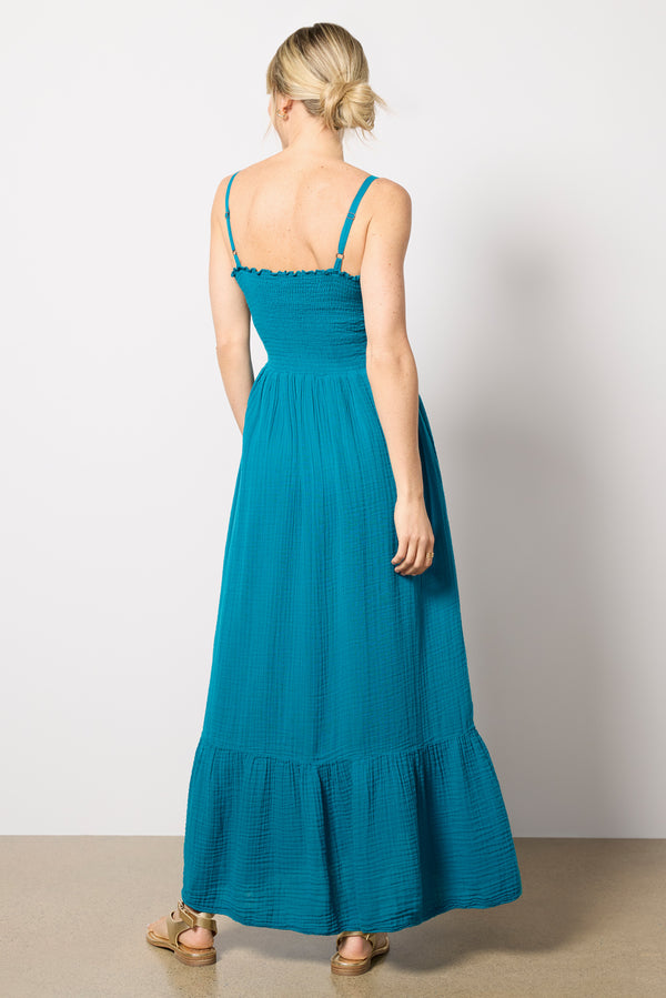 Everve Alejandra Maxi Dress Lagoon