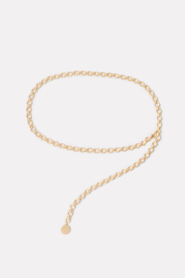 Everve Alisha Chain Belt Gold