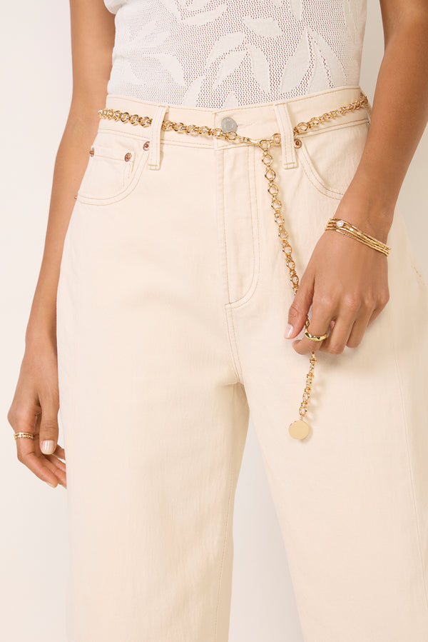 everve Alisha Chain Belt Gold