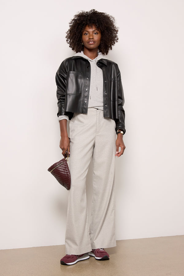 everve All Day Faux Leather Jacket Black