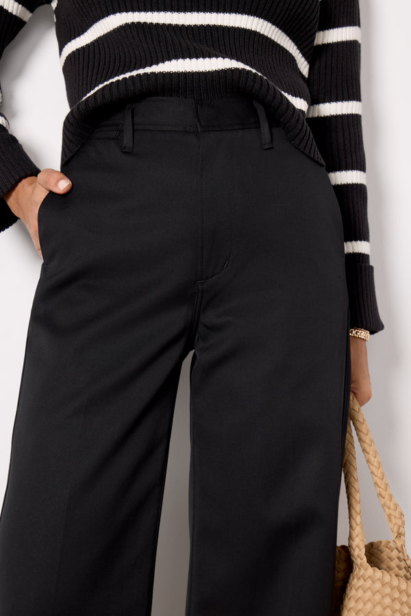 Everve Alya Polished Trouser Black