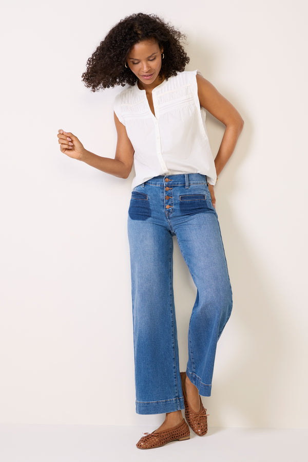 everve Alyssa Sleeveless Shirt White