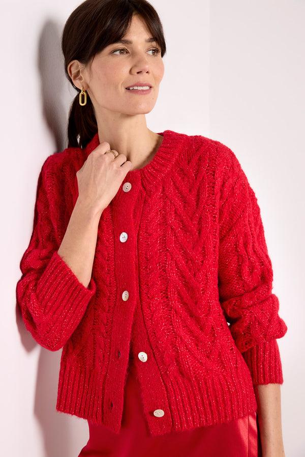 everve Amelie Sweater Scarlet