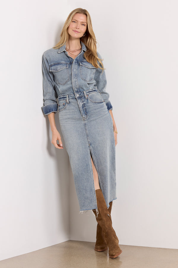 everve Amira Midi Dress Newport