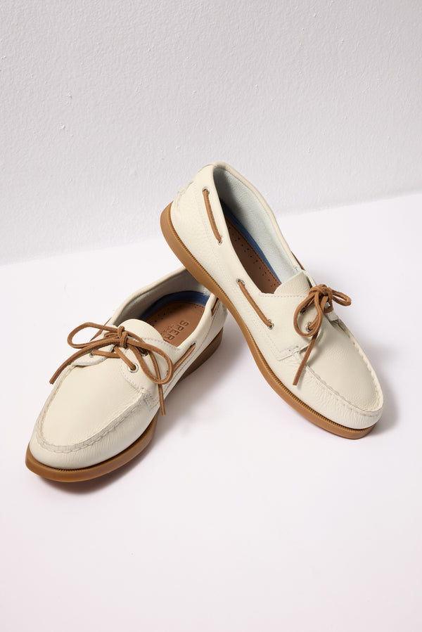 everve AO 2 Eye Boat Shoe White/Gum