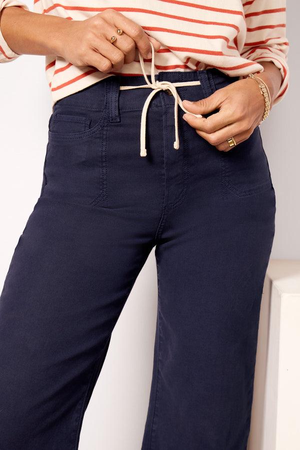 Everve Ari W/ Waistband Tie Navy