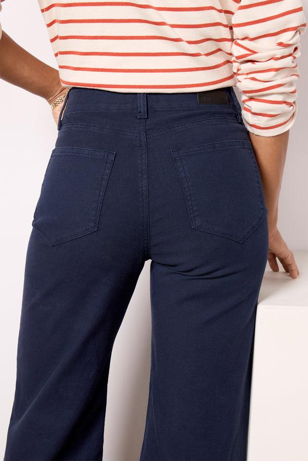 Everve Ari W/ Waistband Tie Navy