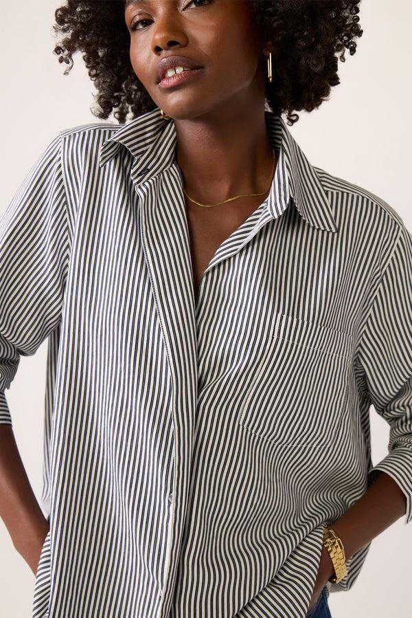 Everve Aris Shirt Sloenestripe