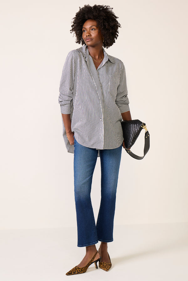 everve Aris Shirt Sloenestripe