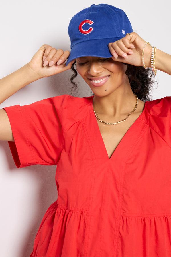 Everve Ashlyn Shift Dress Red