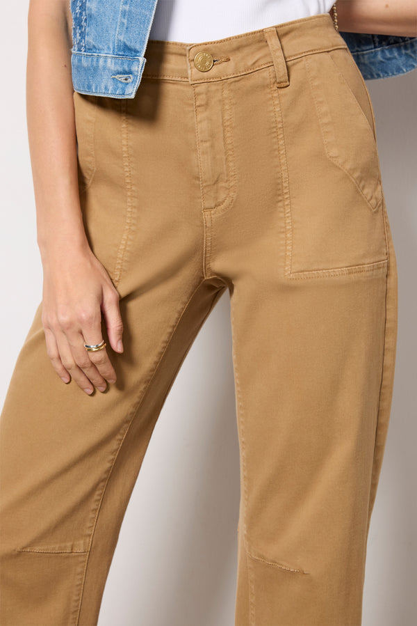 Everve Ashton Utility Barrel Pant Britishkhaki