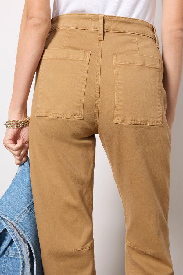 Everve Ashton Utility Barrel Pant Britishkhaki