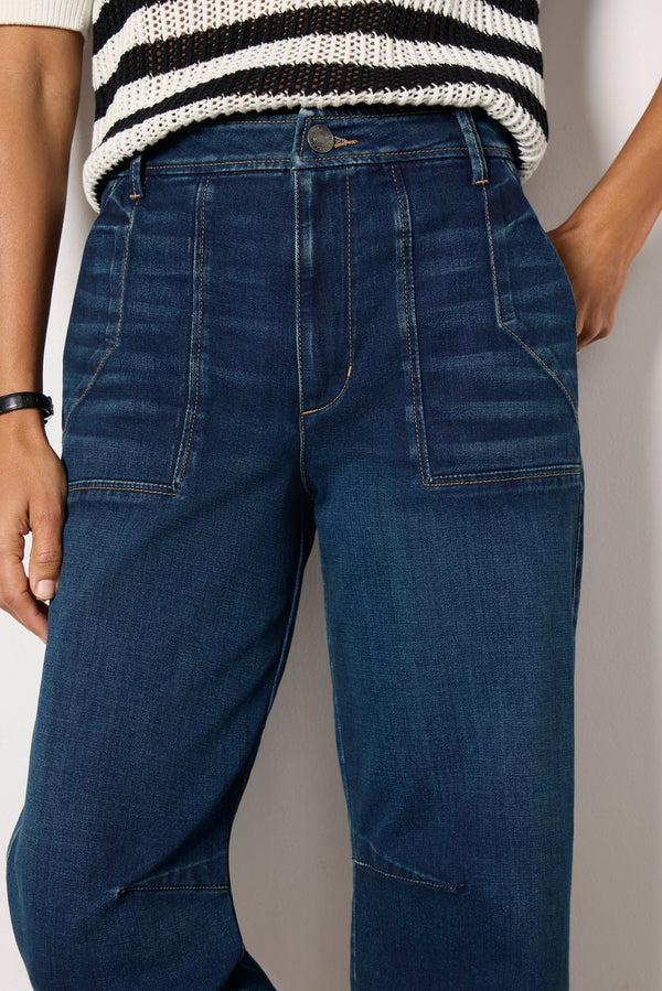 Everve Ashton Utility Jean Darkwash