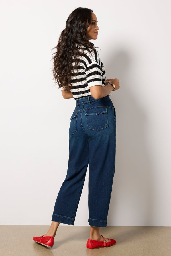 Everve Ashton Utility Jean Darkwash