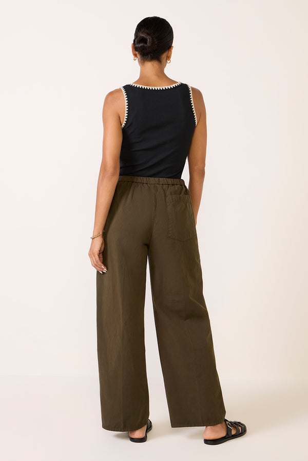 Everve Aurora Pull On Pant Darkolive
